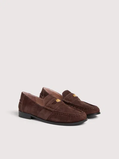 Coccinelle Suede Loafers C-penny Loafer Suede In Brown