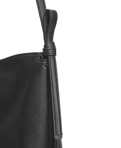 Kate Spade Loop Large Pebbled Leather Shoulder Bag In Black