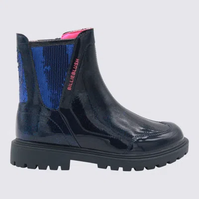 Billieblush Dark Blue Boots In Multi