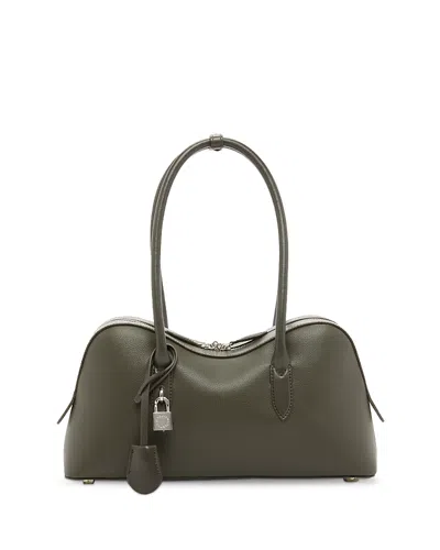 Stella Mccartney Ryder Large Tote Bag In Embossed Grainy Eco Mat In Brown