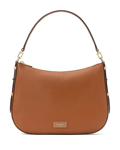 Kate Spade New York Liv Large Hobo Leather Shoulder Bag In Brown