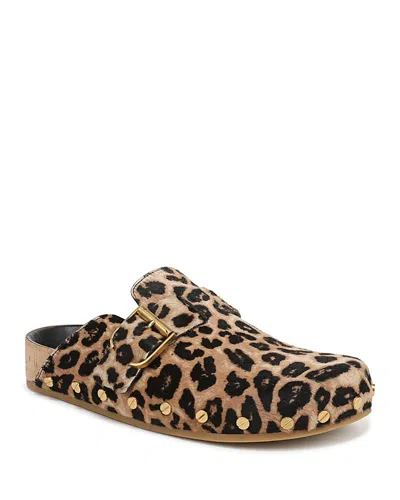 Veronica Beard Fern Clog In Animal Print