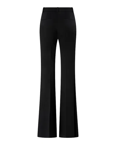 Pinko Tailored High-waisted Flared Trousers With Polished Button Detail In Black