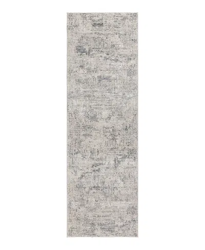Kenneth Mink Alloy All343 Runner Area Rug, 2'6 X 8' In Gray