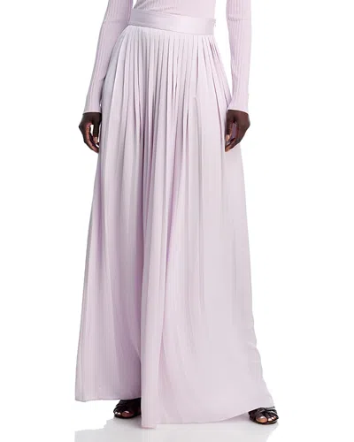 Toccin Dillon Pleated Maxi Skirt In Pink
