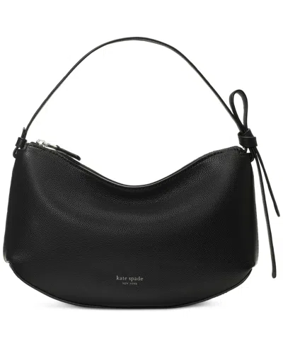 Kate Spade Loop Medium Pebbled Leather Shoulder Bag In Black