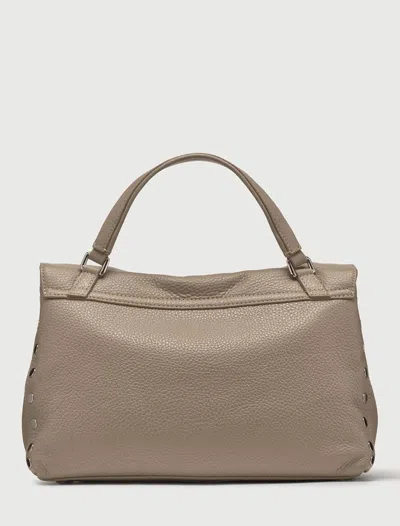 Zanellato Postina S Leather Bag In Gray