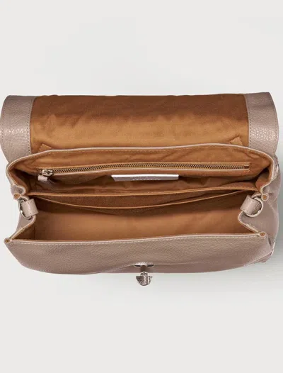 Zanellato Postina S Leather Bag In Gray