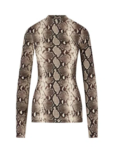 Duran Lantik Python Print Top In Brown