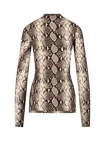 Duran Lantik Python Print Top In Brown