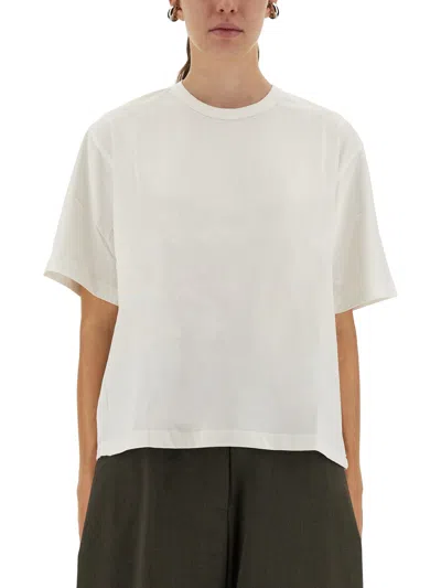 Studio Nicholson Item O-neck Short-sleeved T-shirt In White