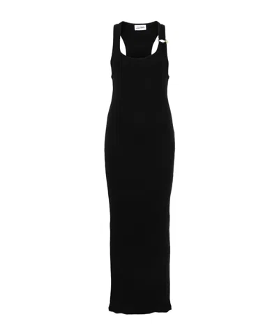 Jean Paul Gaultier Pierced Dress In Black