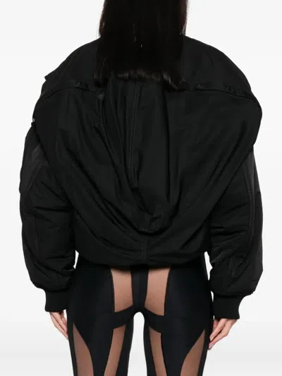Jean Paul Gaultier Short Zip-up Jacket In Black