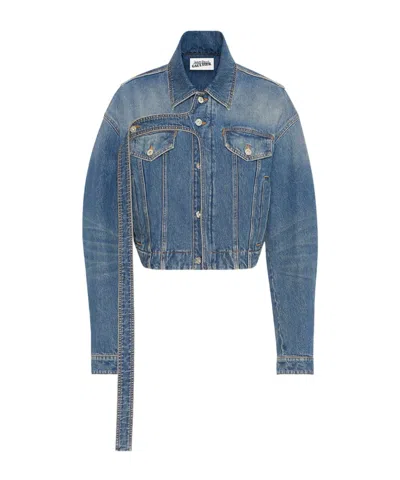 Jean Paul Gaultier Oversized Denim Jacket In Blue
