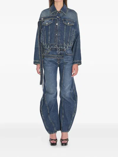 Jean Paul Gaultier Oversized Denim Jacket In Blue