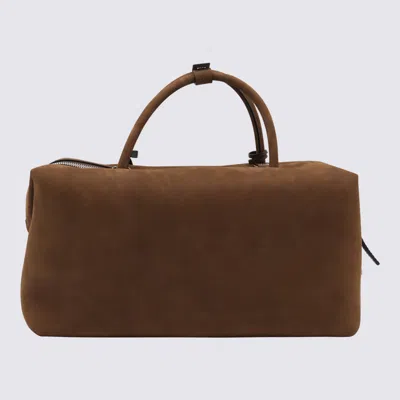 Max Mara Maxmara Women Holdalllsuede - Large Nubuck Leather Satchel In Brown