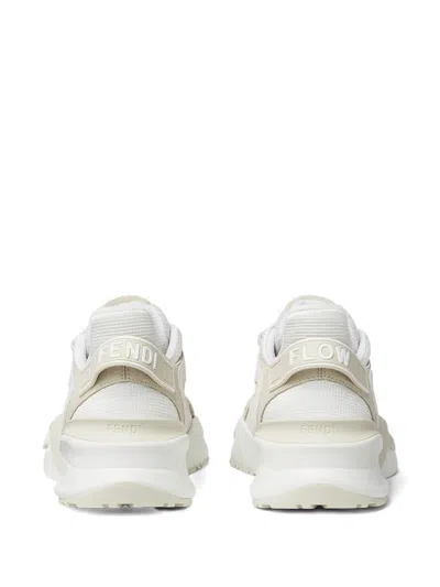 Fendi Women's Luxurious Calf Leather Sneakers In Animal Print