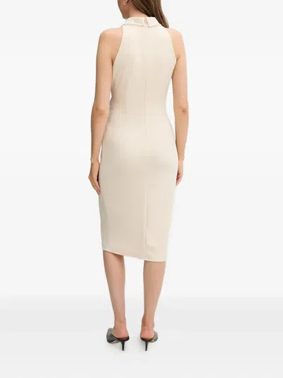 Sandro Ferrone V-neck Midi Dress In Multi