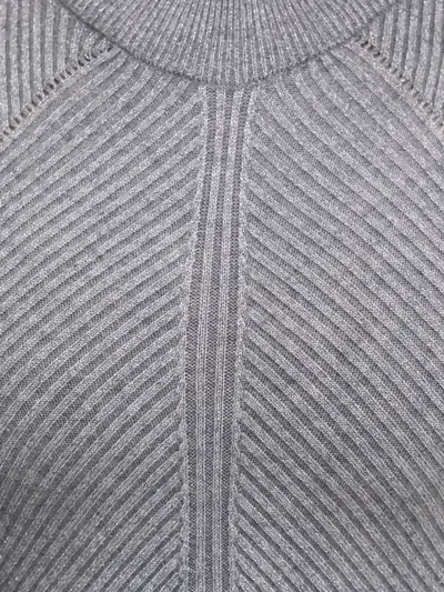 罗纹中长连衣裙