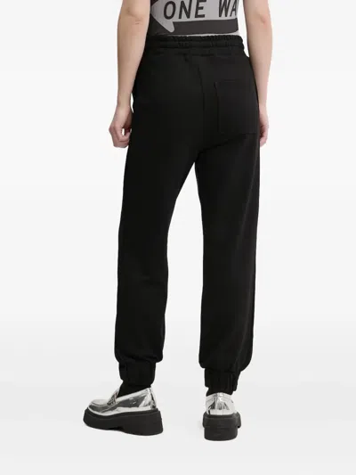 Desigual Straight-leg Track Pants In Blue