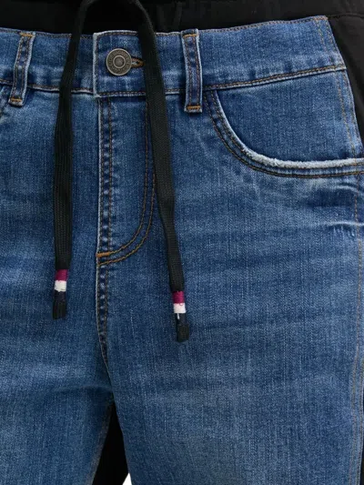 Desigual Straight-leg Track Pants In Blue