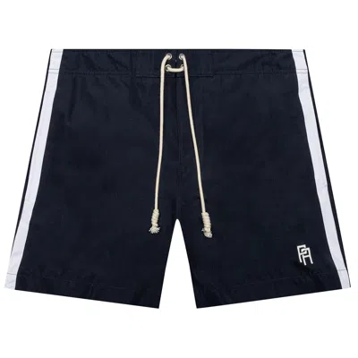 Pre-owned Palm Angels Monogram Swimshort 'navy Blue/white' | Men's Size Xxl