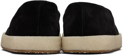 Marsèll Suede Loafers Rubber Sole In Black