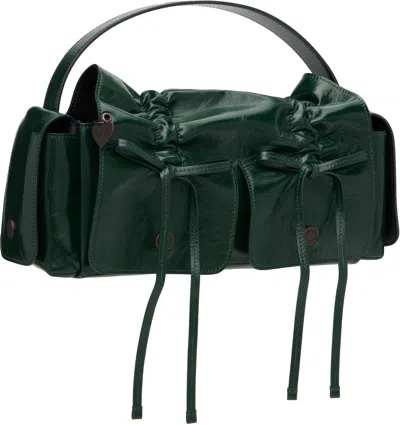Acne Studios Green Multipocket Bag