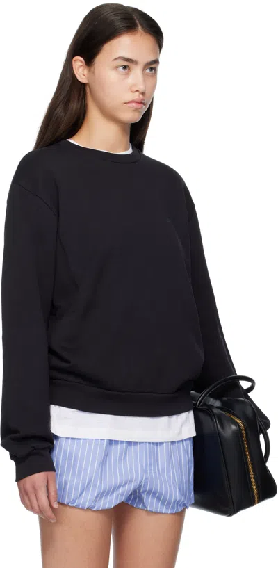 Acne Studios Sweatshirt Logo Face Patch In Black