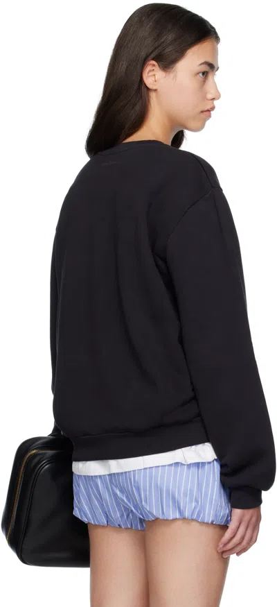 Acne Studios Sweatshirt Logo Face Patch In Black