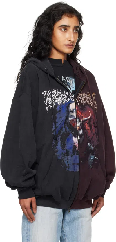 Vetements Sweatshirt In Black Cotton In Multi