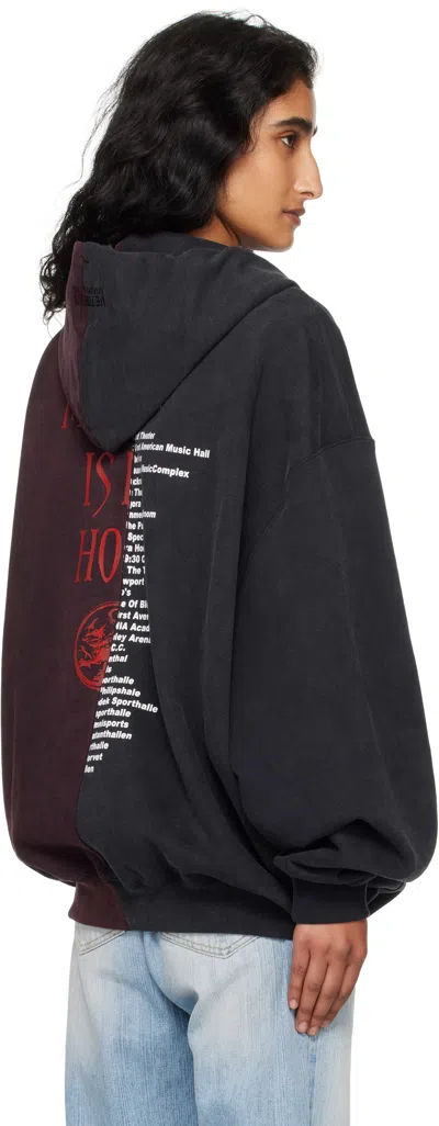 Vetements Sweatshirt In Black Cotton In Multi