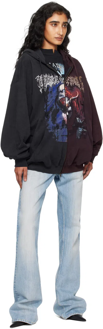 Vetements Sweatshirt In Black Cotton In Multi