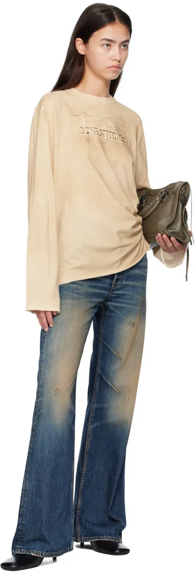 Acne Studios 2023 Rocka Low Waist Wide Jeans In Blue