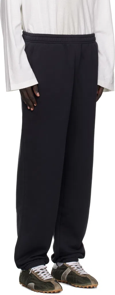 Acne Studios Black Cotton Sweatpants In Black