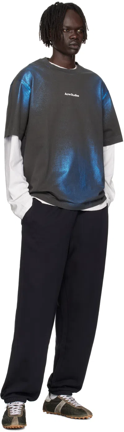 Acne Studios Black Cotton Sweatpants In Black