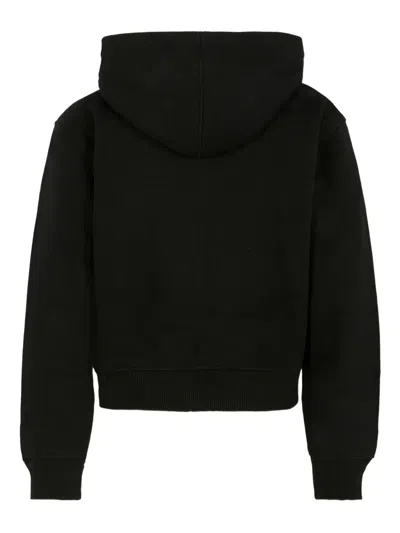 Dickies Logo-patch Zip-up Hoodie In Brown