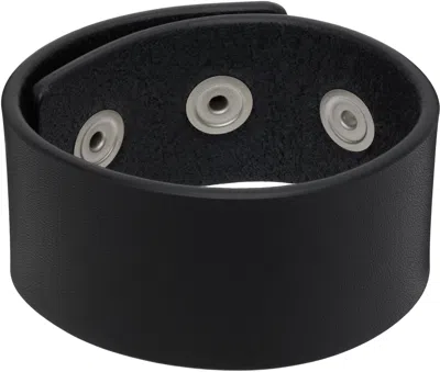 Rick Owens Concordians Anthem Cuff Bracelet In Black