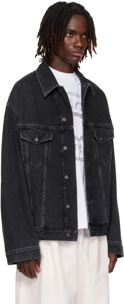 Acne Studios Robert Vintage Denim Jacket In Black