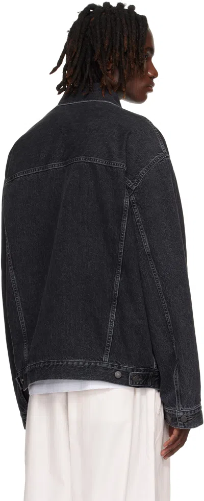 Acne Studios Robert Vintage Denim Jacket In Black