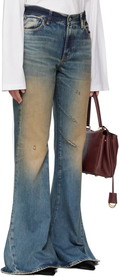 Acne Studios Belt Loop Jeans In Blue