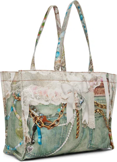 Acne Studios Multicolor Logo Shoulder Tote