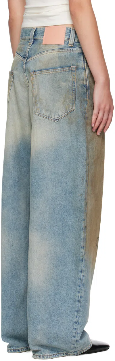 Acne Studios 2023f Fn Penicillin Jeans Mid Blue In 863 Mid Blue