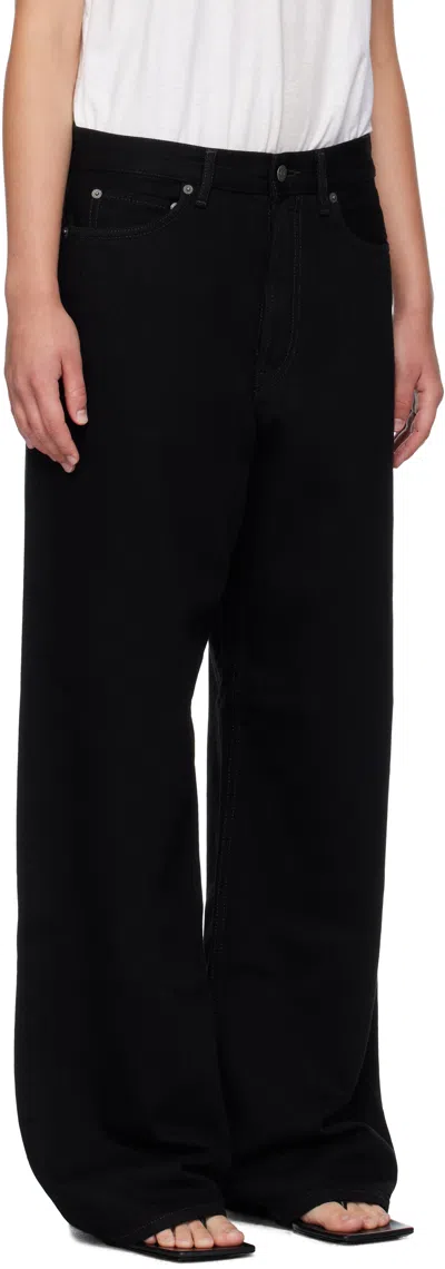 Acne Studios Black Loose Fit 1981 Jeans In Black