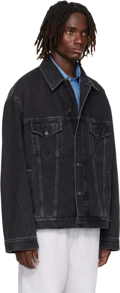 Acne Studios Robert Vintage Denim Jacket In Black