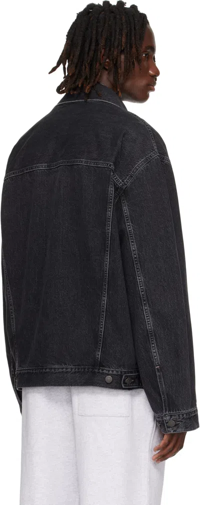 Acne Studios Robert Vintage Denim Jacket In Black