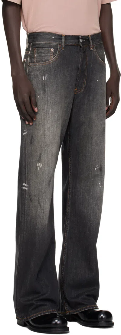 Acne Studios Mens Black Trafalgar Regular Fit 2021m Jeans In Black