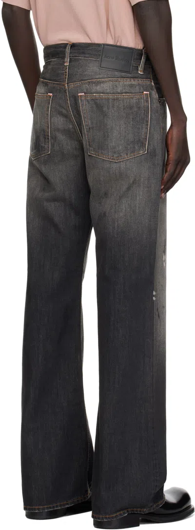 Acne Studios Mens Black Trafalgar Regular Fit 2021m Jeans In Black
