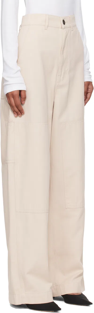 Weekend Max Mara Off-white Caronte Jeans In Neutral