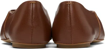 Mm By Max Mara Brown Catullo Ballerina Flats